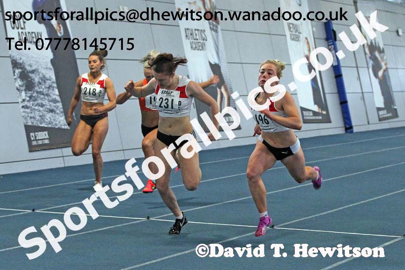 60 metres, North Eastern Indoor Champs. Photo: David T. Hewitson/Sports for All Pics